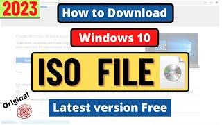 How to Download Original Windows 10 ISO file from microsoft | Latest ISO file download for free