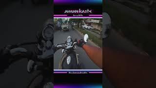 Giant Biker vs Tiny Bike! Hilarious Visual Illusion & Epic Joke #funny #motovlog #viralshorts