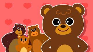 [Sing along]  Four Bears | Mommy Bear Daddy Bear | Family song | Nursery Rhymes for Kids TidiKids