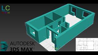 3Ds MAX Extruding a Floor Plan