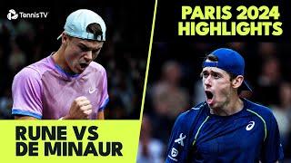 Entertaining Holger Rune vs Alex De Minaur Highlights | Paris 2024