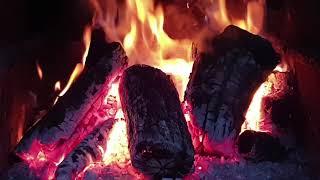 Видео релакс. Звук костра и горящего огня в камине.Медитация. Relaxing fireplace sounds.