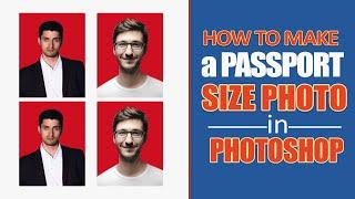 How to make a passport size photo in photoshop