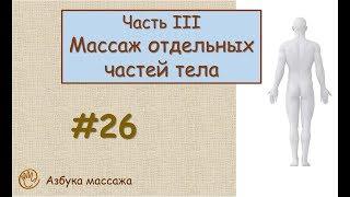 Классический массаж. Введение в массаж отдельных частей тела | Урок 26 | Видеоуроки по массажу
