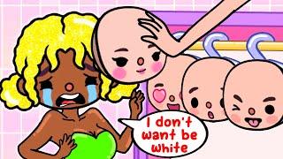 I Was Forced To Wear White Girl Face ‍️ Toca Life Story | Toca Boca