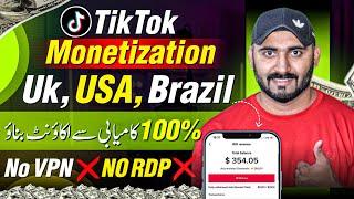 Create & Monetize USA/UK TikTok Accounts in Pakistan Without VPN 