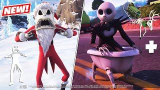 Fortnite JACK SKELLINGTON Skin Bundle + Secret EMOTE Gameplay & Item Shop!