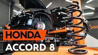 Cum se înlocuiește arc de suspensie din față pe HONDA ACCORD 8 (CU2) [TUTORIAL AUTODOC]