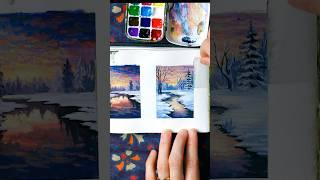 Sketchbook tape peeling  #satisfying #gouache #shorts #art