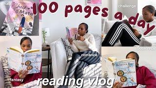 READING VLOG | I tried reading 100 pages for a week 