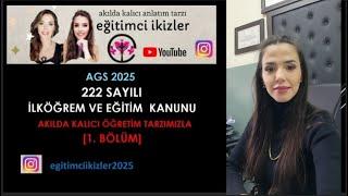 4) 222 SAYILI KANUN 1. BÖLÜM