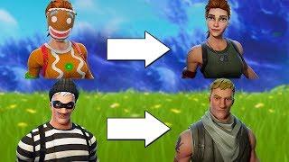 All Masked Skins Face Reveals - Fortnite Battle Royale