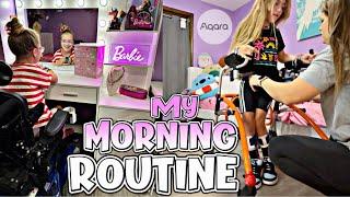 Getting ready for school MORNING ROUTINE! LIFE as a WHEELCHAIR USER with @Aqara