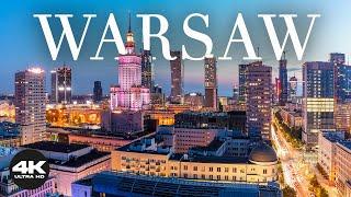 Warsaw, Poland in 4k UHD Video Drone with Relaxing Piano Music