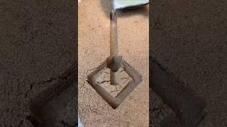 Make a white jade square stick #molding #handmade #sandcasting