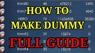 How to make dummy | Full guide | Legacy of discord