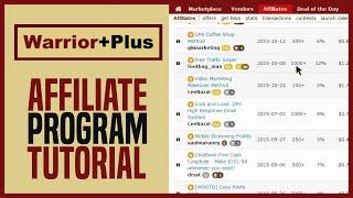 Warrior Plus Affiliate Program | Step By Step Tutorial In 2022