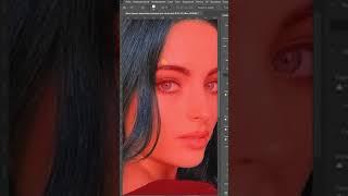 Красим волосы в Photoshop #shorts