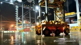 Time-lapse of DP World London Gateway in operation
