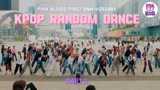 [KPOP IN PUBLIC] K-POP RANDOM DANCE IN PARIS (2024) - PART 2 - PINK BLOOD CREW ANNIVERSARY 🩷