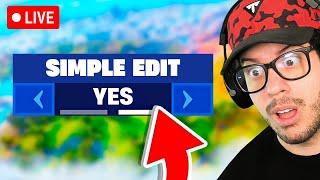 FORTNITE, BUT *SIMPLE EDIT* ONLY! (Live Challenge)