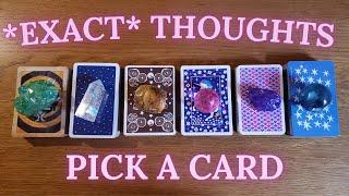 His EXACT THOUGHTS + FEELINGS Right Now ️ (INSANELY ACCURATE ) *Pick a Card* Love Tarot Reading