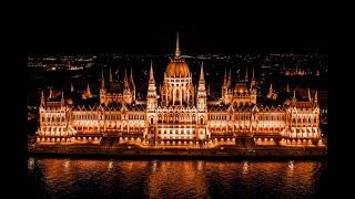 Budapest Parliament Building at Night