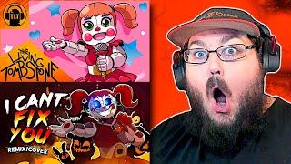 Five Nights at Freddys Sister Location Song "I Can’t Fix You" OG & FNAF Remix/Cover #FNAF REACTION!!