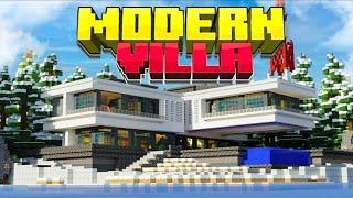 Minecraft Modern Villa! Part 1- Getting Hacker Weapons and Tools