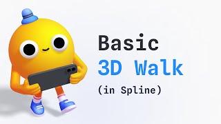 How to Animate a 3D Walking Character in Spline | Beginner's Guide