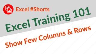 Show Only Few Rows or Columns - Excel #Shorts