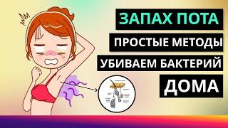 Как УБРАТЬ ЗАПАХ ПОТА c подмышек навсегда?