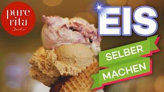  Eis selber machen mit Eismaschine  (Eis Rezepte)