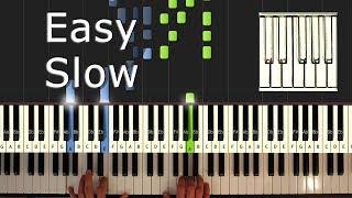 Charlie Puth - Attention - Piano Tutorial Easy SLOW - How To Play (Synthesia)