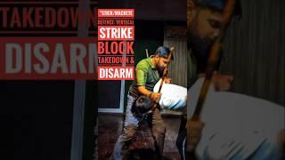 Vertical Machete Defense | Block, Takedown & Disarm - FMA Application#MacheteDefense #FMA #Kali