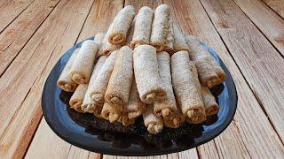 Tatar pastries. Barmak shortbread cookies with peanuts