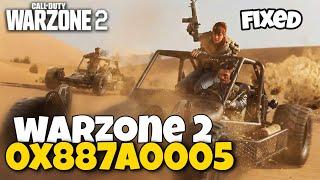 How To Fix Warzone 2.0 Error 0x887a0005 | COD Warzone 2.0 Error 0x887a0005 Fix