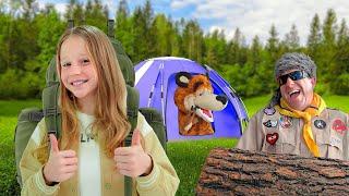 Nastya and summer camping rules for kids