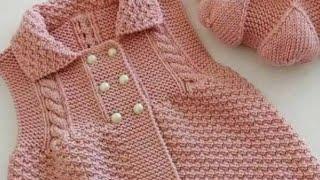 Beautiful Hand Knitting Woollen Frocks Design for your Princess