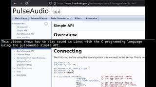 C - Linux - play a (raw) audio file - Pulseaudio Simple API