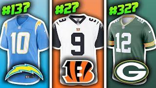 Ranking Every NFL Team’s BEST Jersey Of All-Time From WORST to FIRST