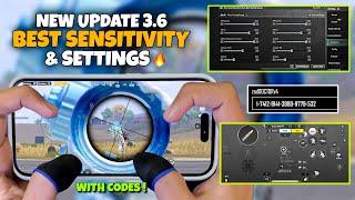 NEWBEST SENSITIVITY & SETTINGS 2025| 4 Finger Claw Gyroscope | PUBGM Sacred Quartet Update 3.6