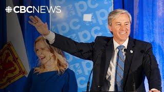 Tim Houston gives victory speech after big re-election win