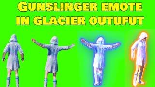 Gunslinger emote in Glacier Outfit | Green Screen | Black Screen | PUBG MOBILE | Rox Hamza