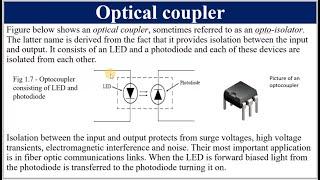 Optoelectronic devices - LED and Optocoupler