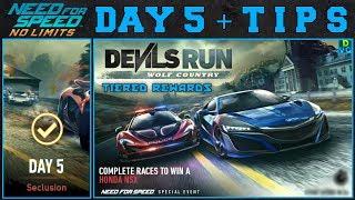 NFS No Limits | Devil's Run: Wolf Country - Honda NSX '17 | Day 5 + TIPS