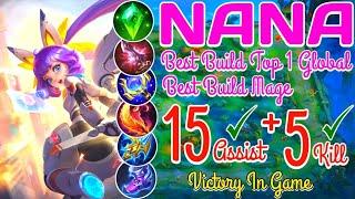 GAMEPLAY NICLAS ~ NANA BEST BUILD ~ BEST TEAM FIGHT ~ ALUCARD SAVAGE IN GAME ~ MOBILE LEGEND