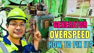 GENERATOR's GOVERNOR OVERSPEED ALARM | ETO TROUBLESHOOTING