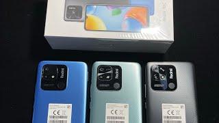 Xiaomi Redmi 10c - Graphite Gray, Mint Green and Ocean Blue All Color Comparison