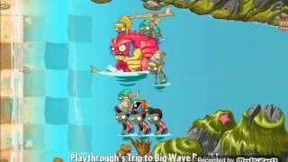 Plants vs. Zombies 2 Walkthrough - Big Wave Beach Day 23, 24, 25